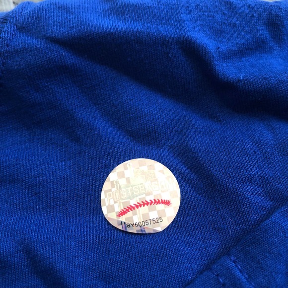 new chicago cubs world series champions blue t-shirt size large - Picture 4 of 4